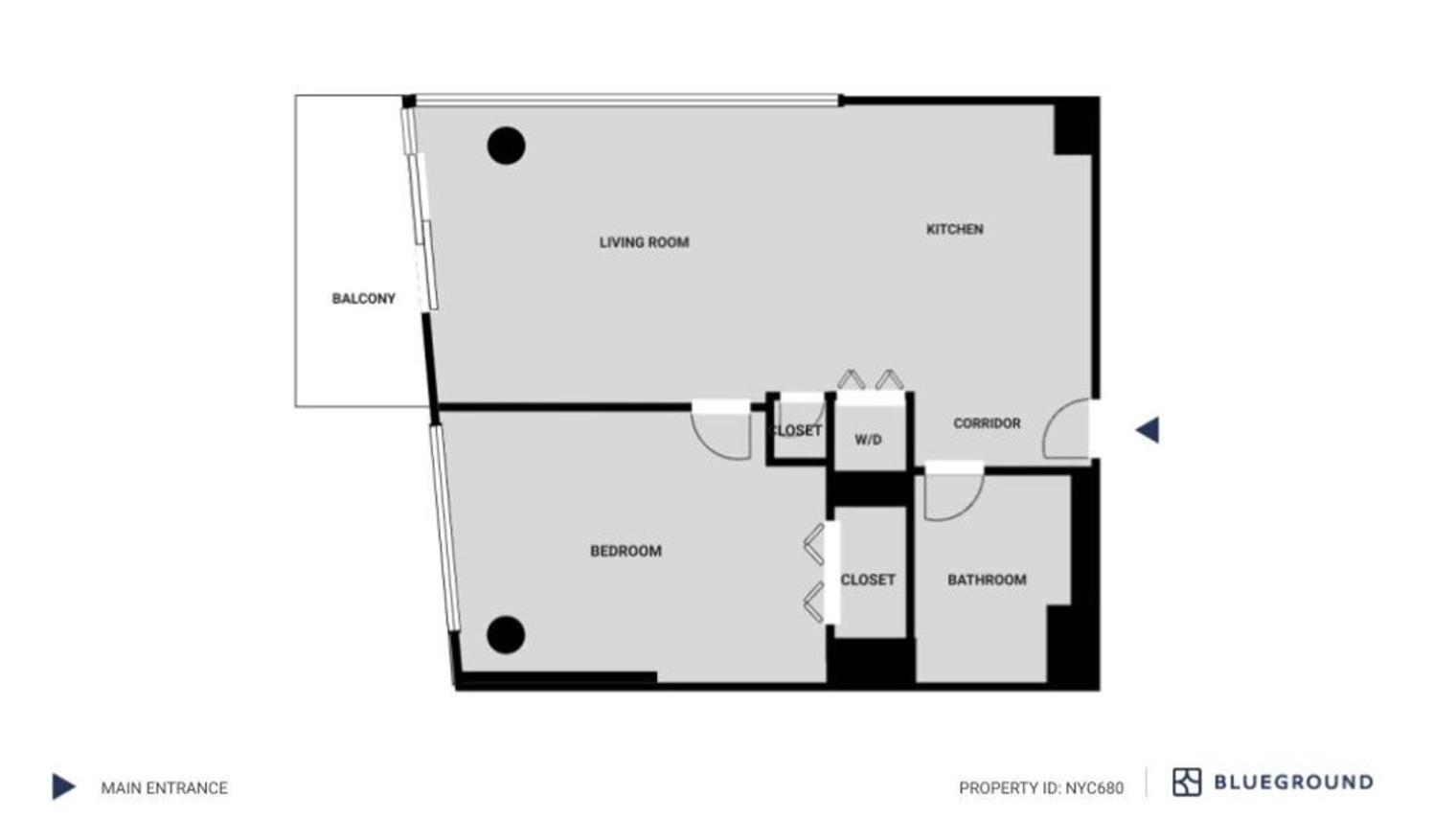 Blueground Lic Gym Elevator Balcony Nyc-680 Apartment New York